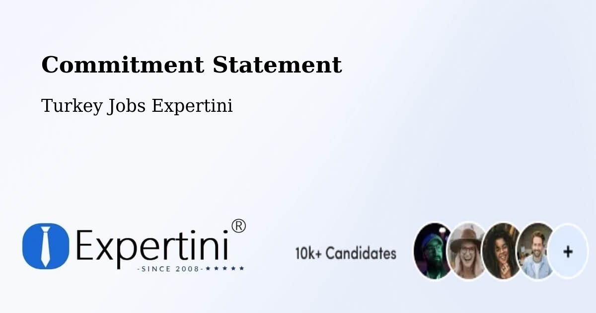 Corporate Commitment – Çinarcik - Turkey Jobs Expertini